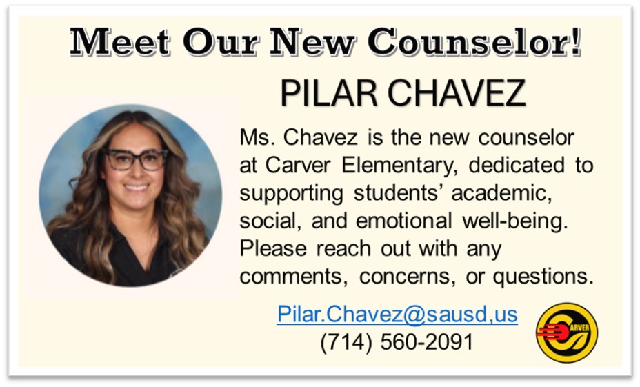 Connect with Ms. Chavez, School Counselor